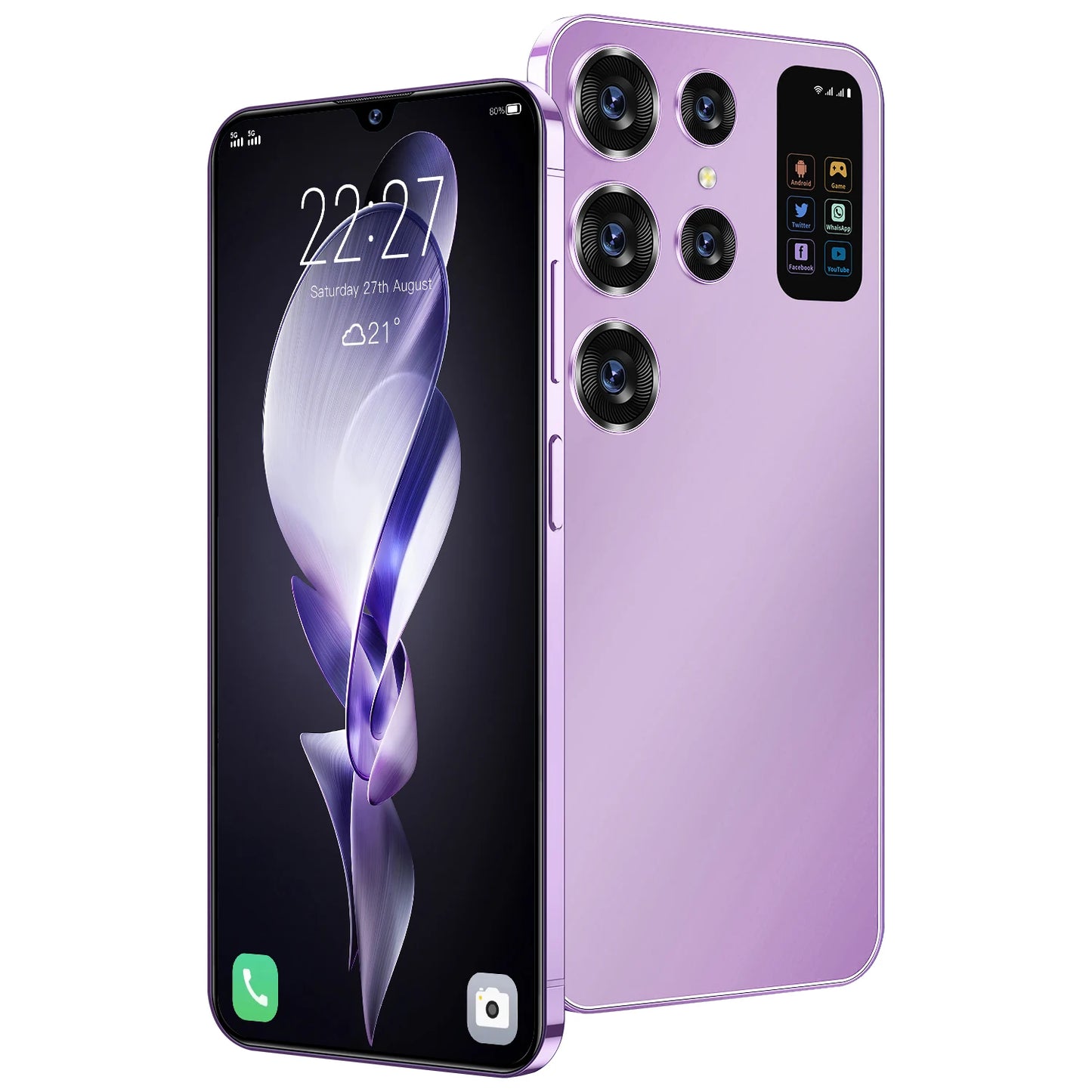 Original S26 5G SmartPhone HD 7\" Screen 16G+1T 7000mAh Battery 48MP Dual Sim Face Unlock LTE/CDMA Cellular Mobile