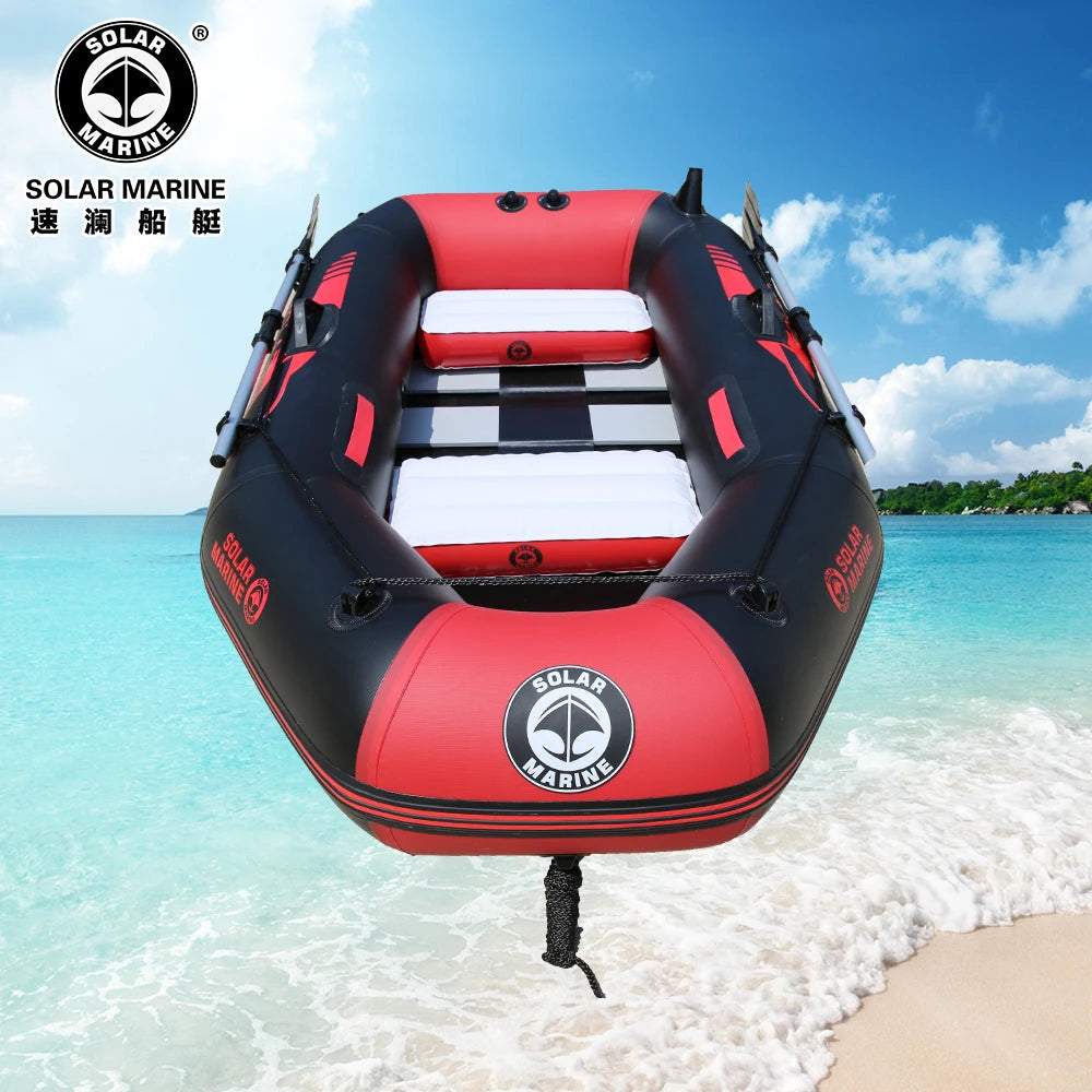 3 Person 2.3M PVC Inflatable Rowing Boat Fishing Kayak Canoe Drifting Raft Dinghy Hovercraft Sailboat