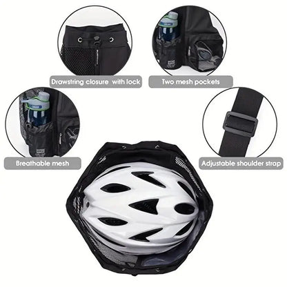 Swim Diving Bag Mesh Drawstring Backpack Wet Beach Gym Backpack