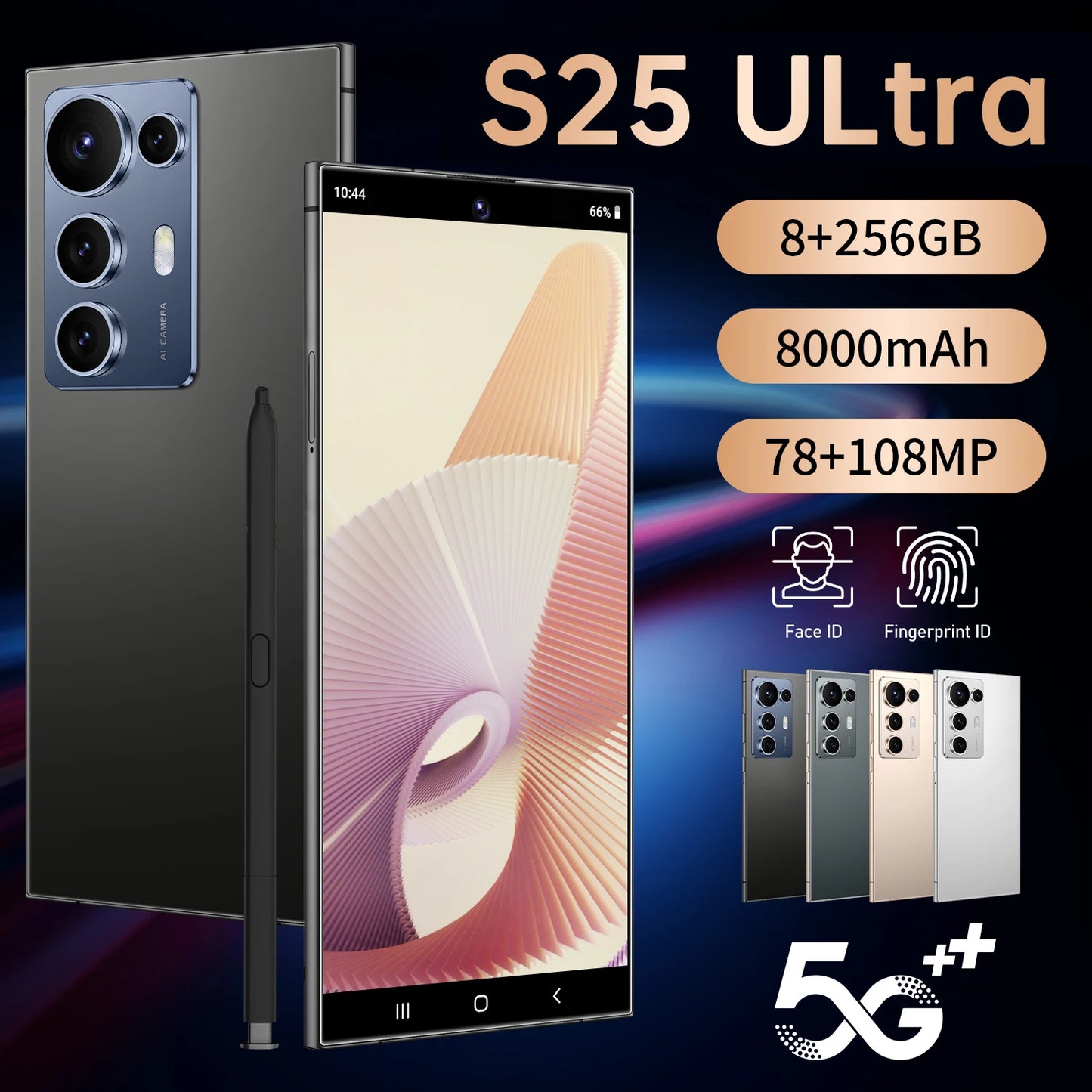 Original Condition S25 Ultra 5G Android Phone 7.3 Inch HD Screen MTK Processor Unlocked 5G Smartphone