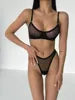 Women's Underwear Sexy Lingerie Underwear Set Erotic Lingerie Set Black Transparent Sexy Lingerie