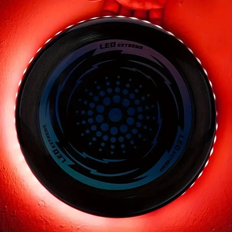 LED Light up Flying Disc for Outdoor Sports & Beach Fun W/ 42 LEDs for Night Time Play & Comfortable Grip for Outdoor Games