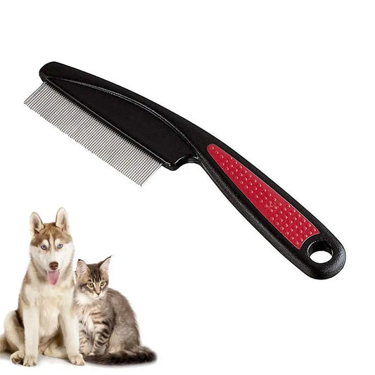 Anti Flea Short Dog Comb Eco-Friendly Stainless Steel TPR pp Pet Hair Remover Brush Grooming Tools