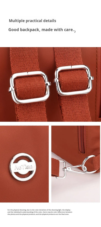 Mini Waterproof Anti-theft Women's Chest Bag 2025 New Simple Versatile Fashion Oxford Cloth Casual Small Mini Women's Backpack