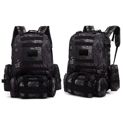 Camouflage Tactical Bag Combination Heavy Climbing Bag Large Capacity Outdoor Hiking Fitness Backpack