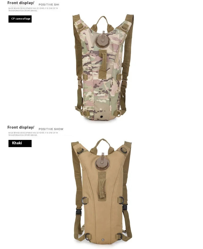 20-35L Oxford Waterproof Camouflage Backpack EVA Frame for Outdoor Travel Cycling Mountaineering Tactical Use Portable Drinking