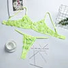 Night Wear Sexy Lace Two Piece Set Bra and G String Briefs Panty Set Transparent Erotic Sexy Lingerie Woman Lingerie Erotic