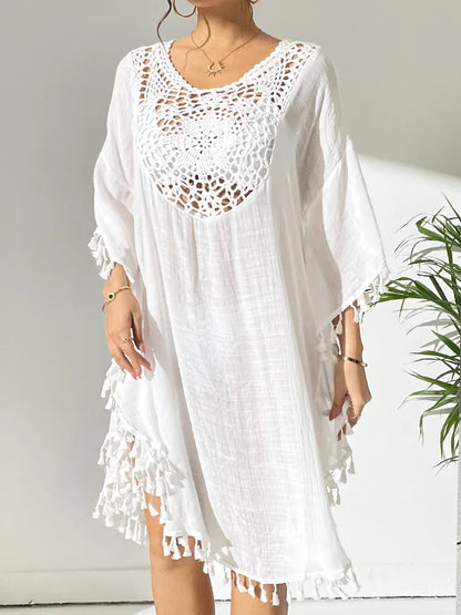 Private Label  No MOQ Woman Sexy Bikini Coverups Crochet Long Sleeve Swimsuit Cover-ups Cover up Beachwear Swimwear