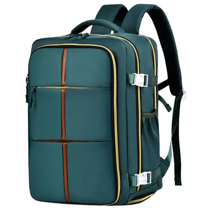 Custom Logo Travel Backpack Large Waterproof Oxford Material Multi-Layer Storage Shoe Compartment for Students Carrying Laptop