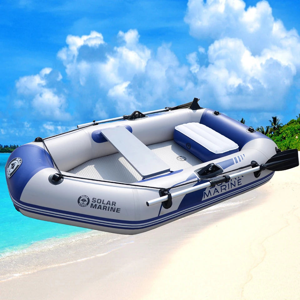 1 Person 175 Cm Rowing Inflatable PVC Fishing Boat Kayak Canoe Raft Dinghy Hovercraft Air Deck Bottom With Free Accessories