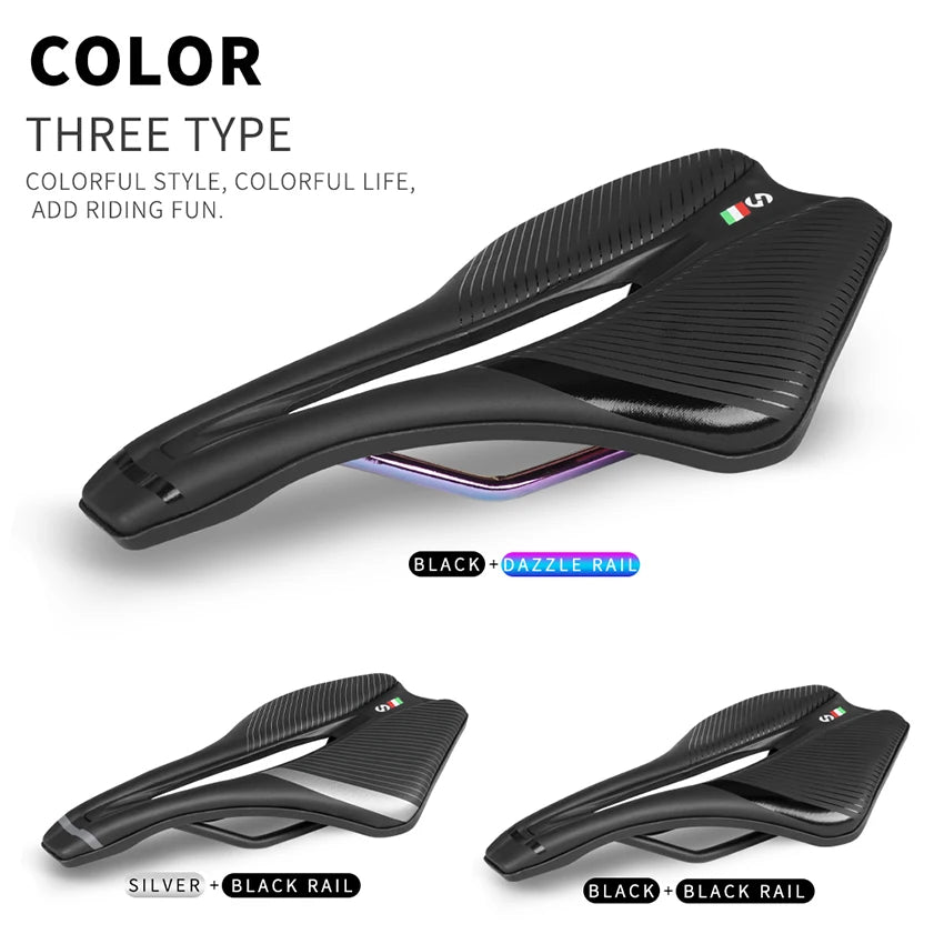 TOSEEK Soft Leather Road Bike Saddle Rail Eva Seat Bicycle Mountain Mtb Bike Front Seat