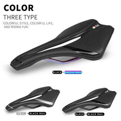 TOSEEK Soft Leather Road Bike Saddle Rail Eva Seat Bicycle Mountain Mtb Bike Front Seat