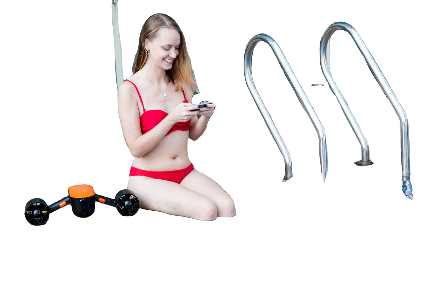 Sinodiving Electric Underwater Sea Scooter Portable Water Scooter for Pool Swimming and Underwater Diving