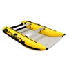 Factory Direct Cheap Price Inflatable Catamaran Dinghy 330-430cm Air Floor Foldable Mini Cat Boat for Fishing Diving