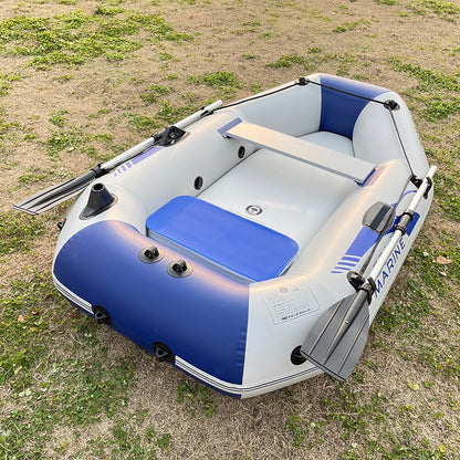 Solar Marine 2 Person PVC Fishing Boat 2M Inflatable Kayak Wear-resistant Canoe Waterplay Craft with Free Accessories