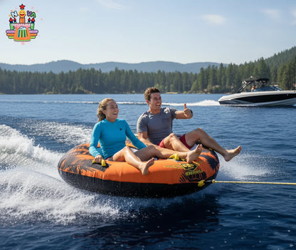 Wholesale 2 Person Factory Towable Tube Inflatable Water Ski Sports Water Ski Board Boat Thickened Water Towable Tube