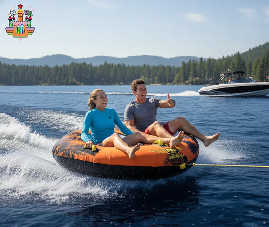 Wholesale 2 Person Factory Towable Tube Inflatable Water Ski Sports Water Ski Board Boat Thickened Water Towable Tube
