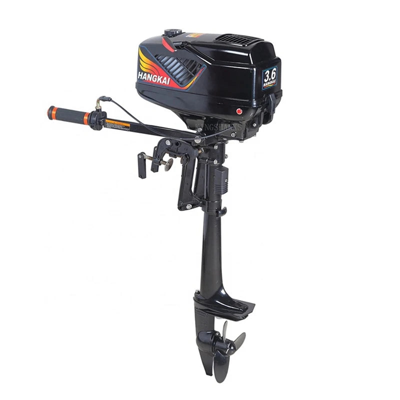 2 Stroke 3.6Hp Short Shaft Manual Start Gasoline Outboard Motor Engine High Quality Rubber Boat Outboard Motor Engine