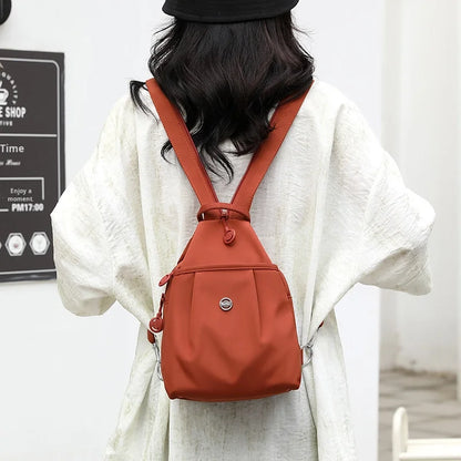 Mini Waterproof Anti-theft Women's Chest Bag 2025 New Simple Versatile Fashion Oxford Cloth Casual Small Mini Women's Backpack
