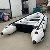 Factory Direct 3.8m Foldable Inflatable Boat Heat Welded PVC/Hypalon Sport Boat for 6 Person Aluminum Floor Dinghy for Sale