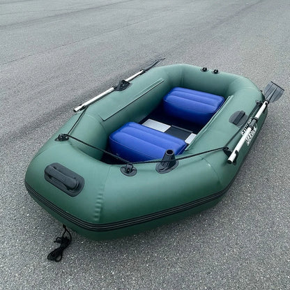 2 Persons Inflatable Fishing Kayak 6.89ft Rowing Boat Dinghy Boot Robber Yacht with Slatted Floor for Pool Lake River