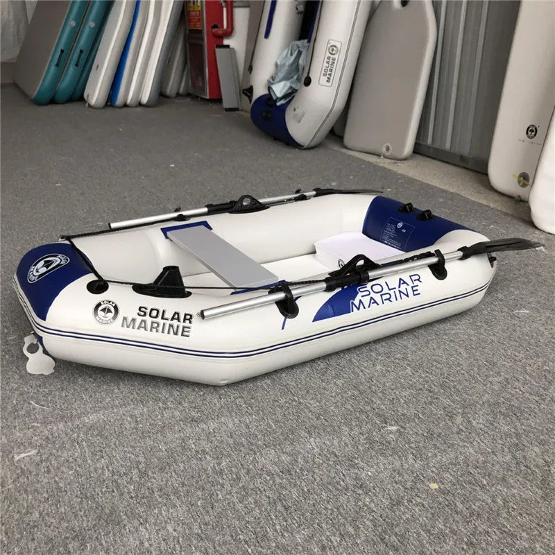 1 Person 175 Cm Rowing Inflatable PVC Fishing Boat Kayak Canoe Raft Dinghy Hovercraft Air Deck Bottom With Free Accessories