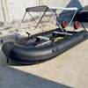 CE Approved Lightweight PVC Material Rubber Inflatable Boat 320 with Electric Motor with Aluminium Floor