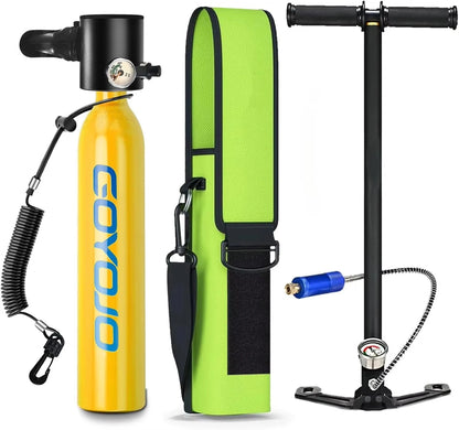 GOYOJO Scuba Tank  6-10 Minutes Portable Lungs Air Buddy 0.5L Mini Diving Equipment Underwater Breath System Cylinder Oxygen