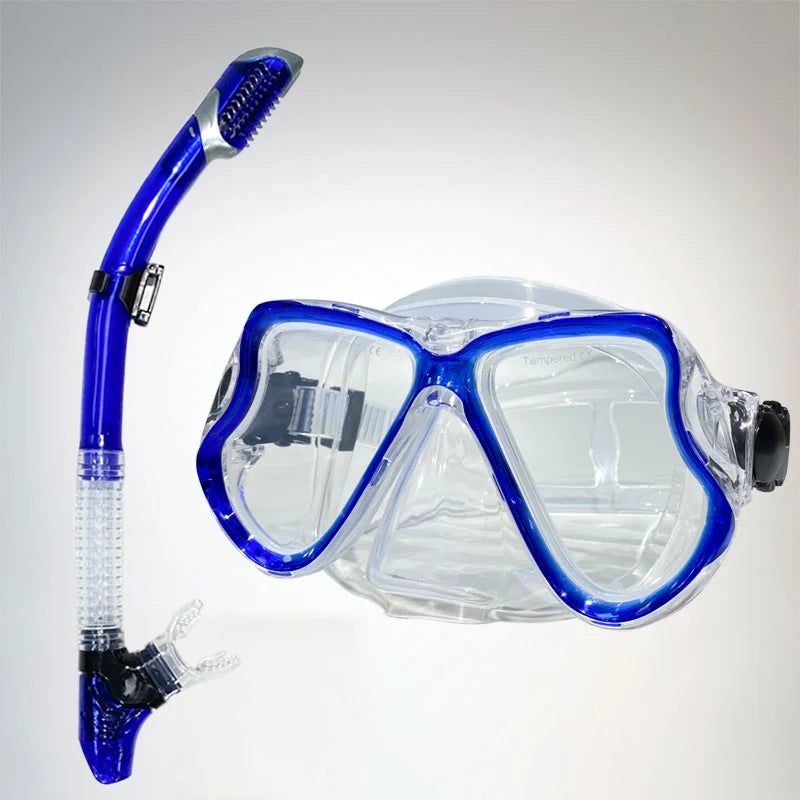 Diving Masks for Adults Snorkeling Breath Tube Set Glasses for Women Men Anti-slip Buckle Masks