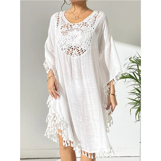 Private Label  No MOQ Woman Sexy Bikini Coverups Crochet Long Sleeve Swimsuit Cover-ups Cover up Beachwear Swimwear