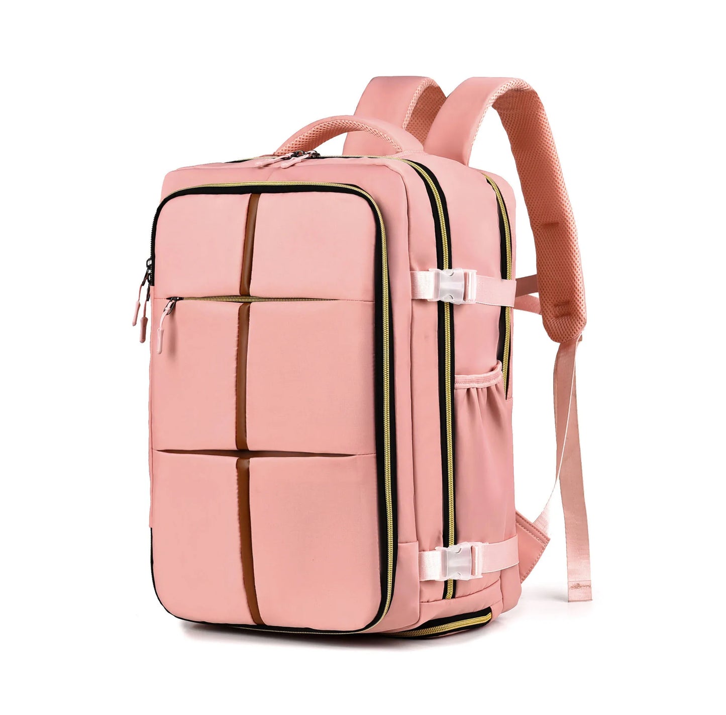 Custom Logo Travel Backpack Large Waterproof Oxford Material Multi-Layer Storage Shoe Compartment for Students Carrying Laptop