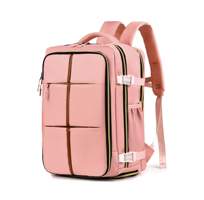 Custom Logo Travel Backpack Large Waterproof Oxford Material Multi-Layer Storage Shoe Compartment for Students Carrying Laptop