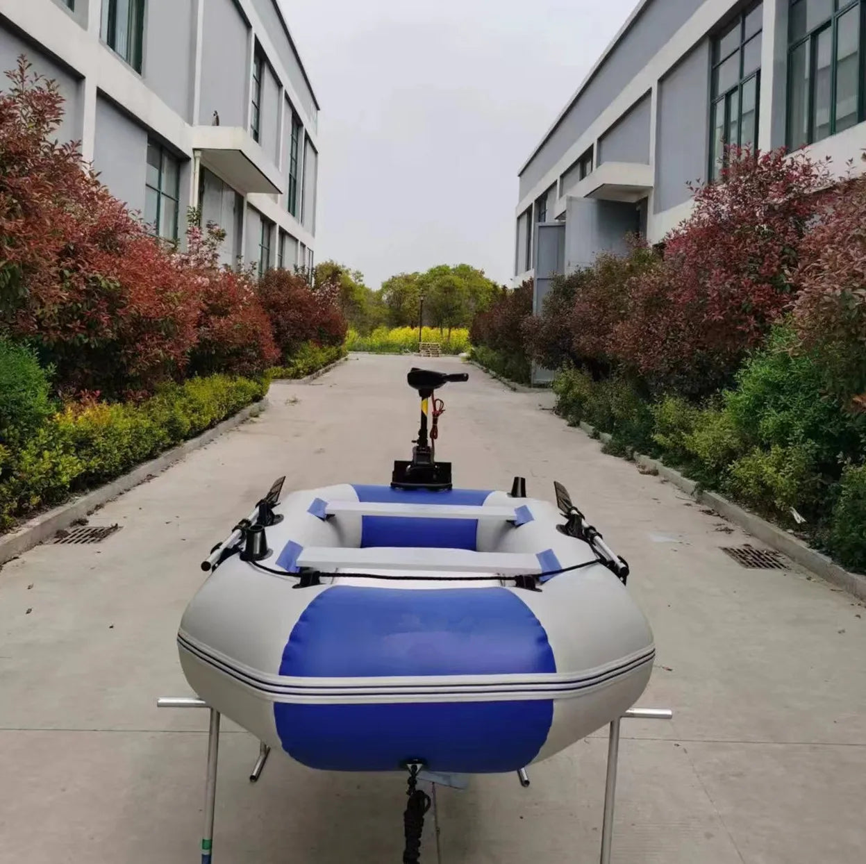 Customized Color Drop Stitch+PVC/wooden Rubber Boat Small Fishing Boat Inflatable Pvc Boat