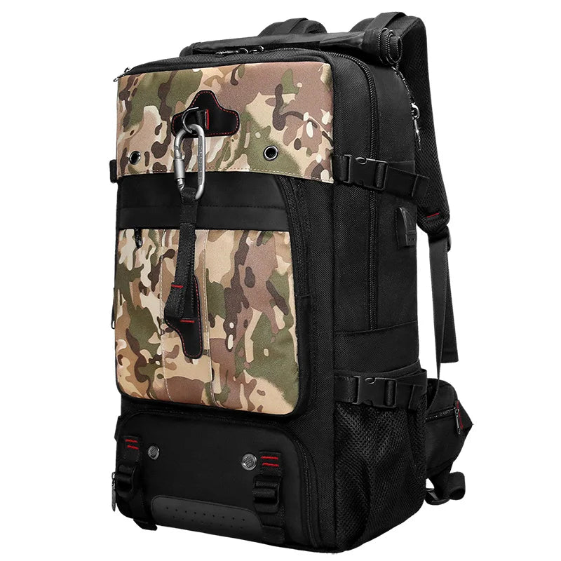 Factory Wholesale 70L Travel Men Big Backpack Waterproof Tactical Outdoor Camping Travel Hiking Backpack for Men