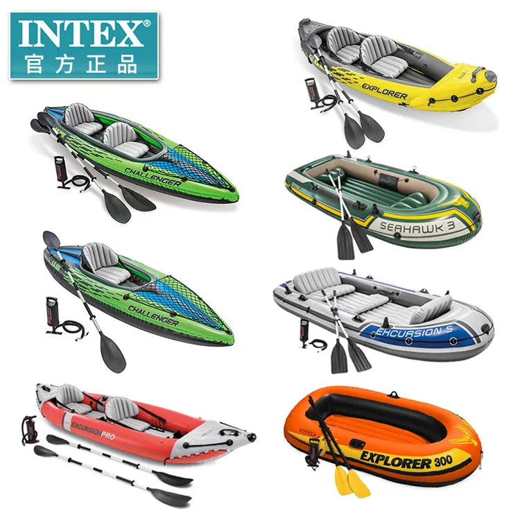 Quality Thickened Portable Large Outdoor Travel Camping Fishing Boat Steamboat Speedboat Travel 1-2  Inflatable Rubber Boat