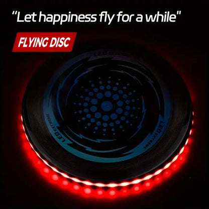 LED Light up Flying Disc for Outdoor Sports & Beach Fun W/ 42 LEDs for Night Time Play & Comfortable Grip for Outdoor Games