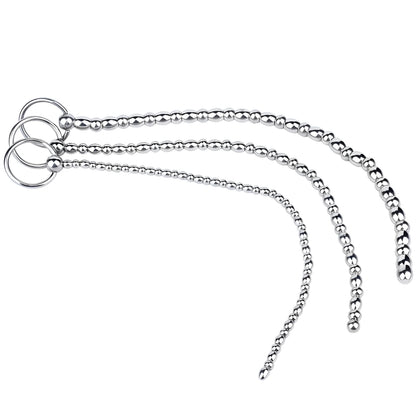 FRRK Stainless Steel Male Urethral Plug Urethral Stimulator Urethral Plug Massager Expansion Stick Adult Products for Man Gay