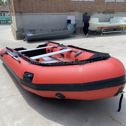 OEM High Quality 0.9MM/1.2MM Pvc Rescue Inflatable Boat 3.8 M Fishing Boat with CE and Motor