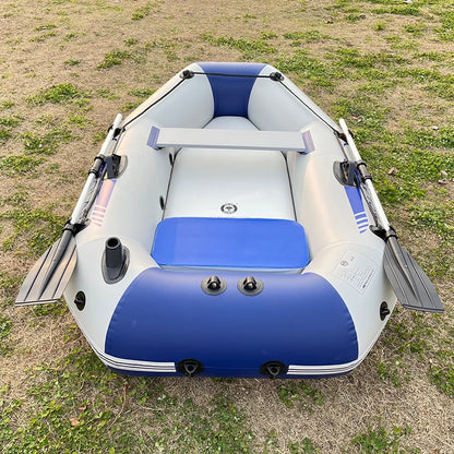 Solar Marine 2 Person PVC Fishing Boat 2M Inflatable Kayak Wear-resistant Canoe Waterplay Craft with Free Accessories