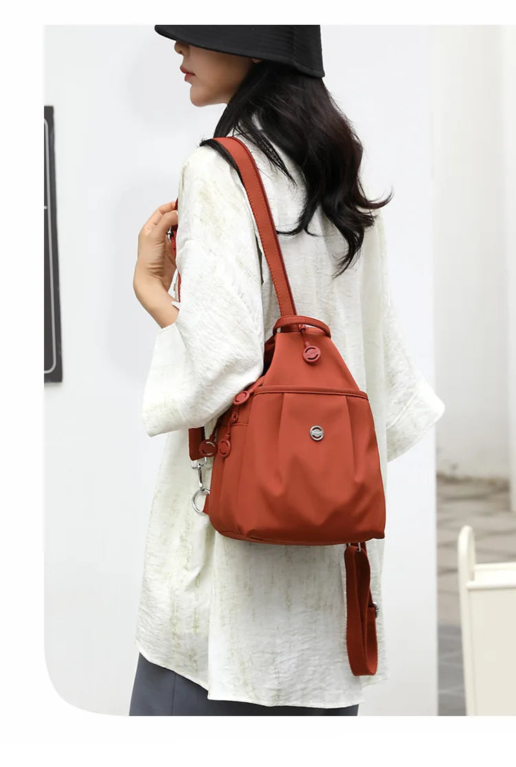 Mini Waterproof Anti-theft Women's Chest Bag 2025 New Simple Versatile Fashion Oxford Cloth Casual Small Mini Women's Backpack