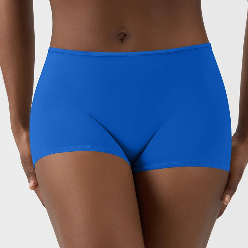 SK1218 Women Ultra Stretchy Mid-waist Boy Shorts Super Soft Women's Boxer Briefs Underwear Breathable Short Lingerie