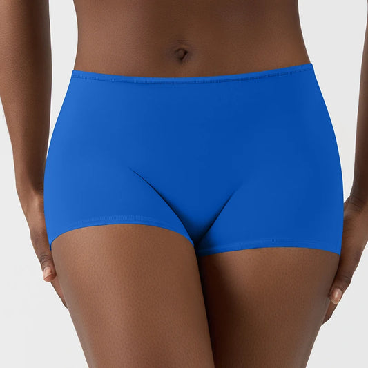 SK1218 Women Ultra Stretchy Mid-waist Boy Shorts Super Soft Women's Boxer Briefs Underwear Breathable Short Lingerie
