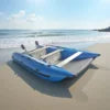 Factory Direct Cheap Price Inflatable Catamaran Dinghy 330-430cm Air Floor Foldable Mini Cat Boat for Fishing Diving