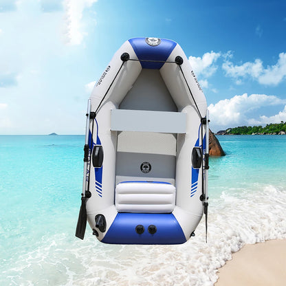 1 Person 175 Cm Rowing Inflatable PVC Fishing Boat Kayak Canoe Raft Dinghy Hovercraft Air Deck Bottom With Free Accessories