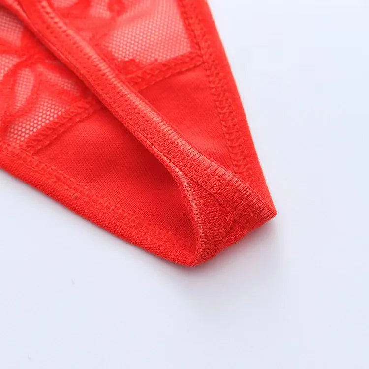 Customized Ladies Letter Thong Sexy High Quality Love Letter Eyelash Lace Panty Flower Women's Panties Lingerie