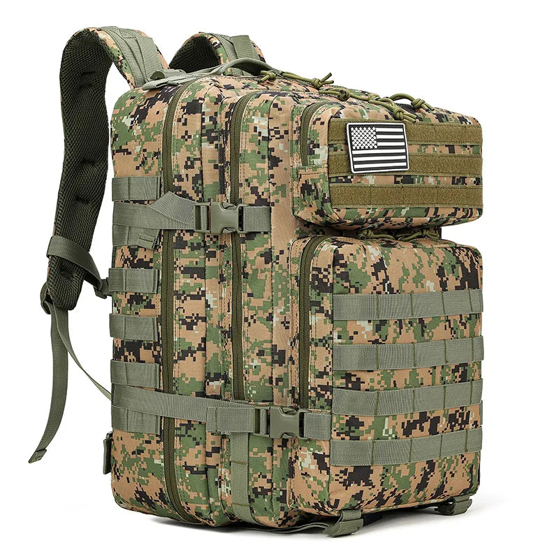 3P Backpack Men's Camping Camouflage Mountaineering Leisure Travel Sports Large Capacity Laptop Outdoor Tactical Backpack