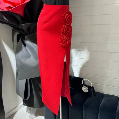 Boutique 2026 Spring New Fashionable High Waist Long Slim Fit Sexy Women's Half Skirt