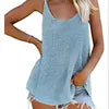 Color Block V Neck Womens Shirts and Tank Tops Knitted Vest Tops Sleeveless Women Blouse Custom Logo 2022 Spring Sexy Lady Top