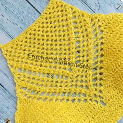 Women Sexy Bikini Tops High Neck Hollow Out Halter Swimwear Crochet Separate Swimsuit Bikini Bra Hot Sale