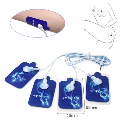 E-Stim Bdsm Toys Electro Stimulator Anal Shock Electro Sex Nipple Clamps Penis Ring Taser Electric Pad Sex Toys With Current